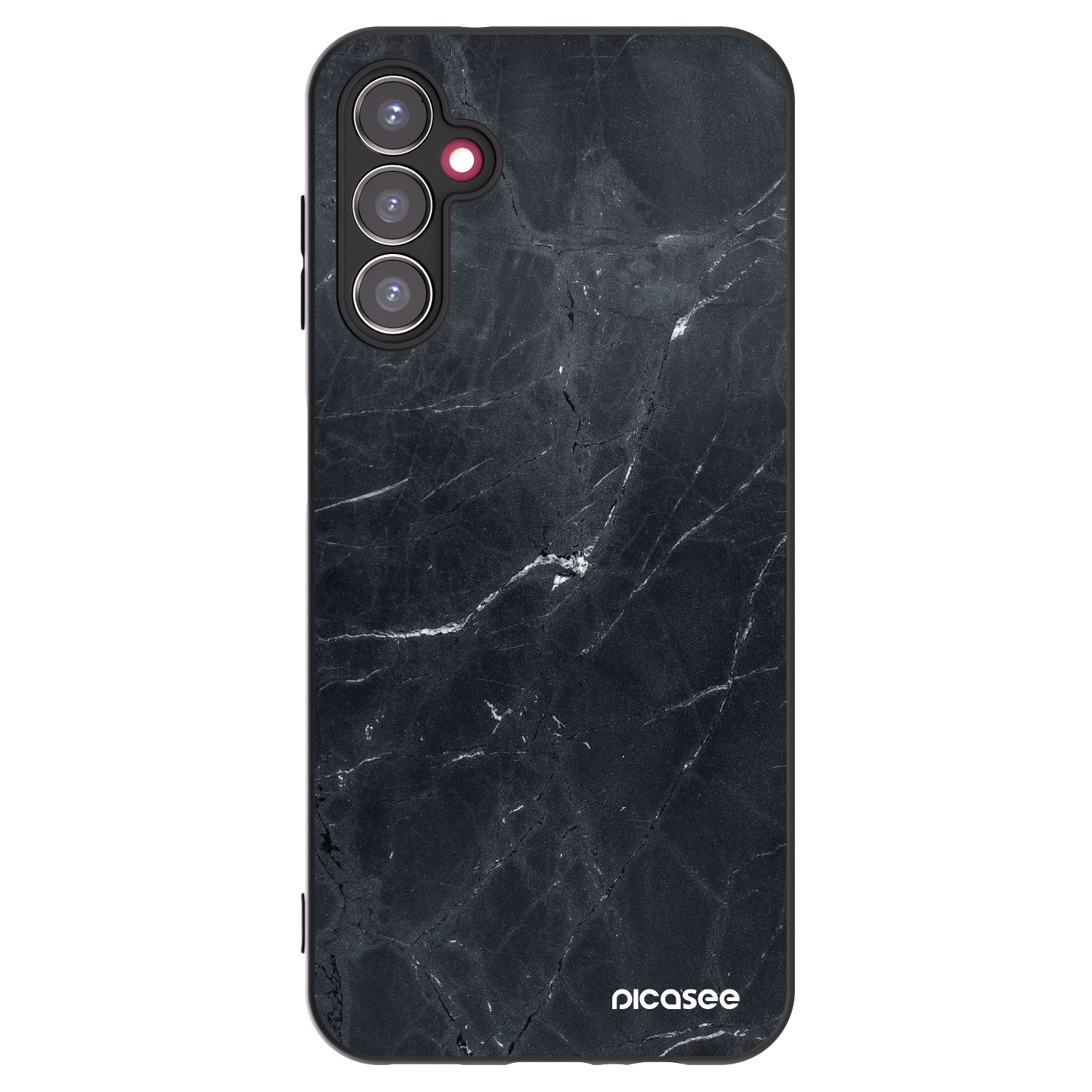 Picasee silikonový černý obal pro Samsung Galaxy A14 4G A145R - Black marble