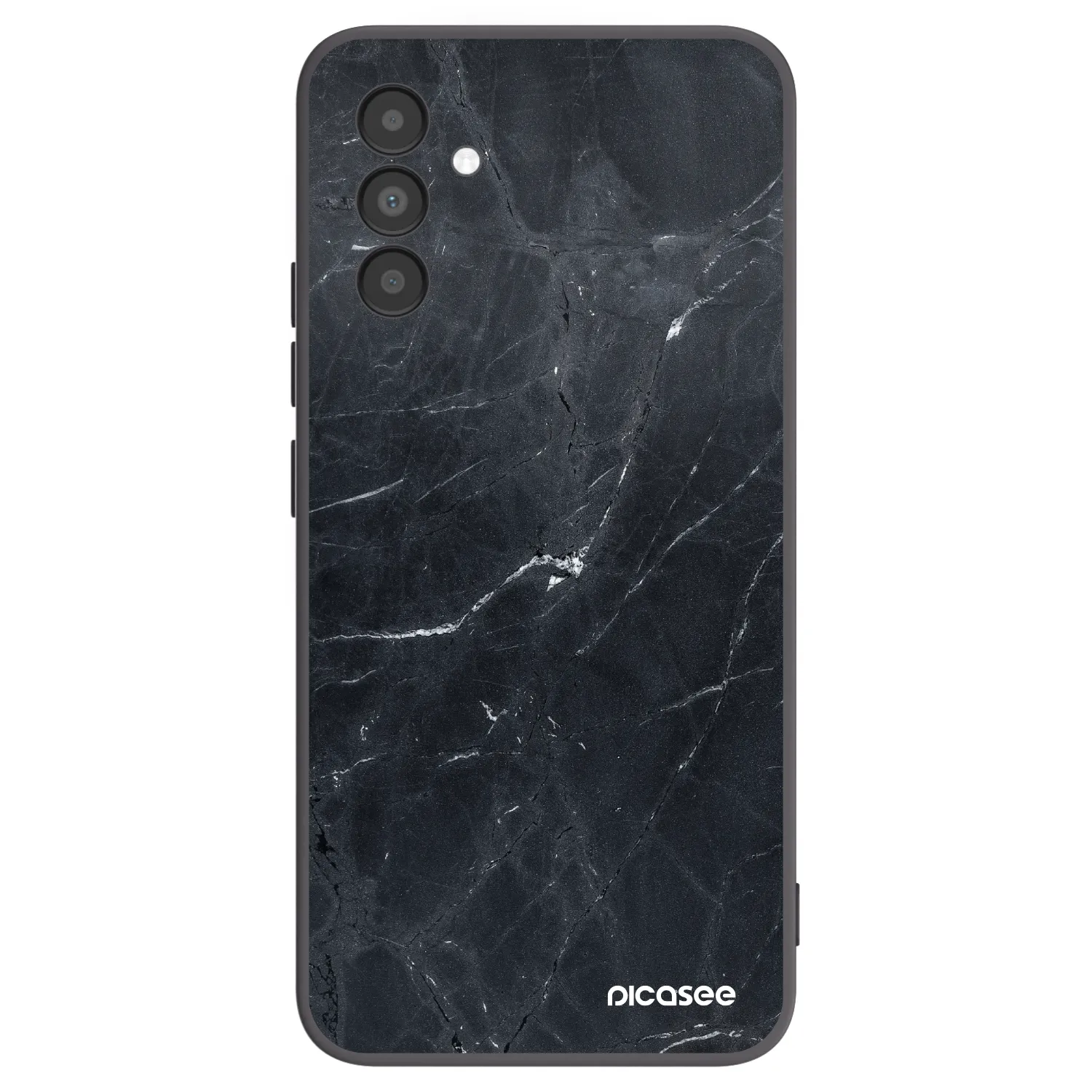 Picasee silikonový černý obal pro Samsung Galaxy A04s A047F - Black marble