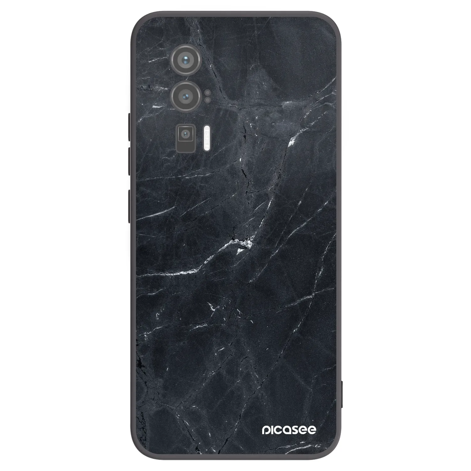 Picasee silikonový černý obal pro Xiaomi Poco F5 Pro 5G - Black marble