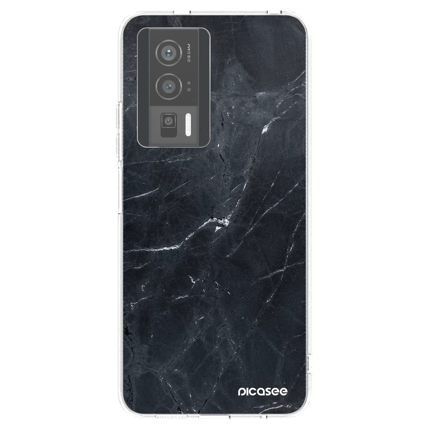 Picasee silikonový průhledný obal pro Xiaomi Poco F5 Pro 5G - Black marble