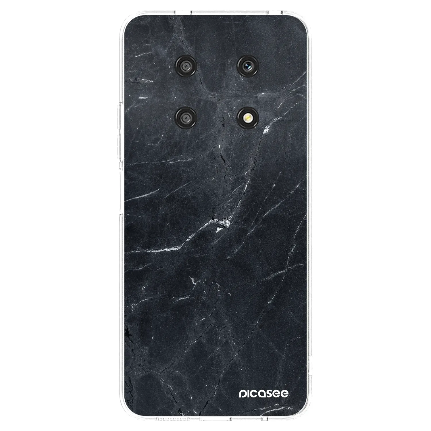 Picasee silikonový průhledný obal pro Honor Magic4 Lite 5G - Black marble