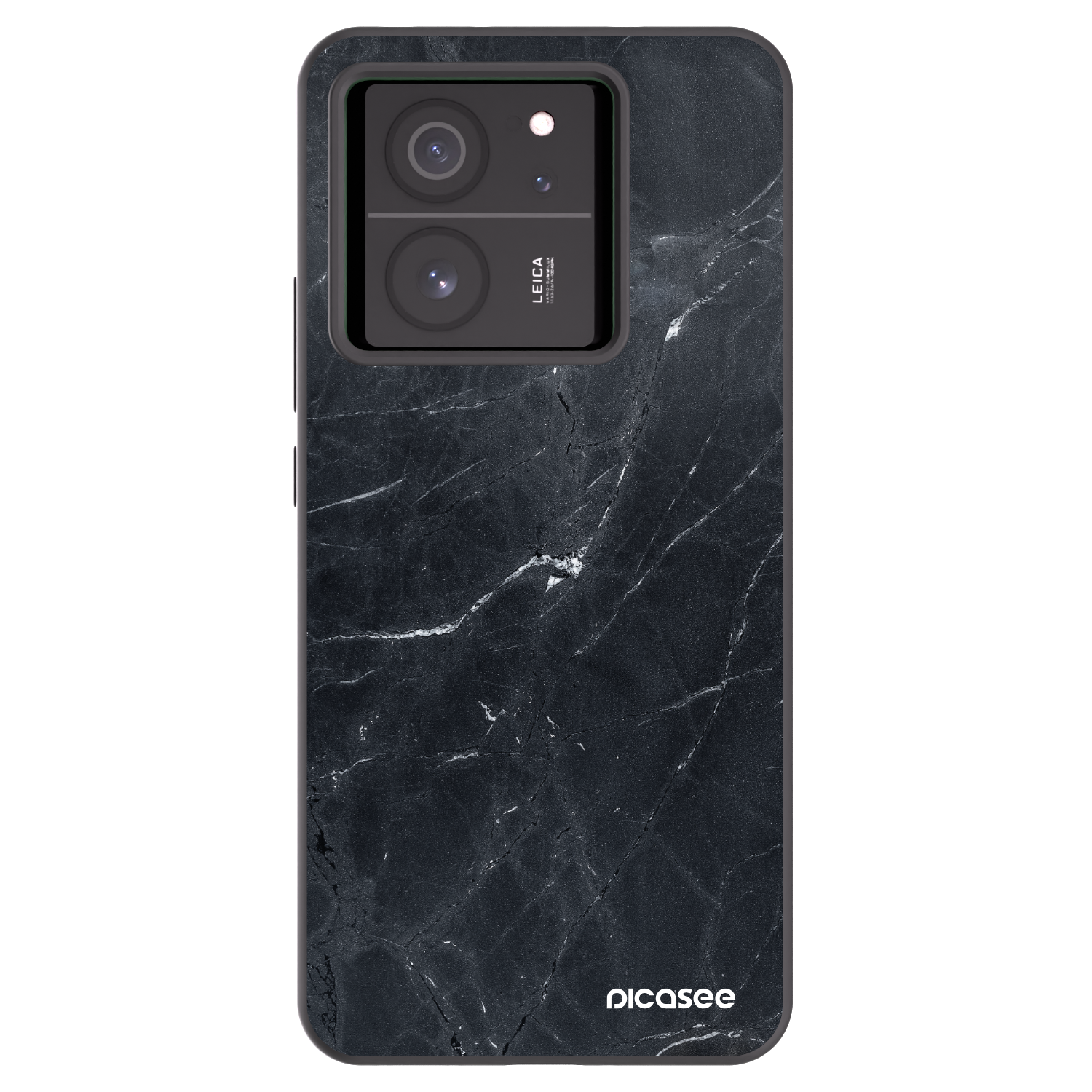 Picasee silikonový černý obal pro Xiaomi 13T Pro - Black marble