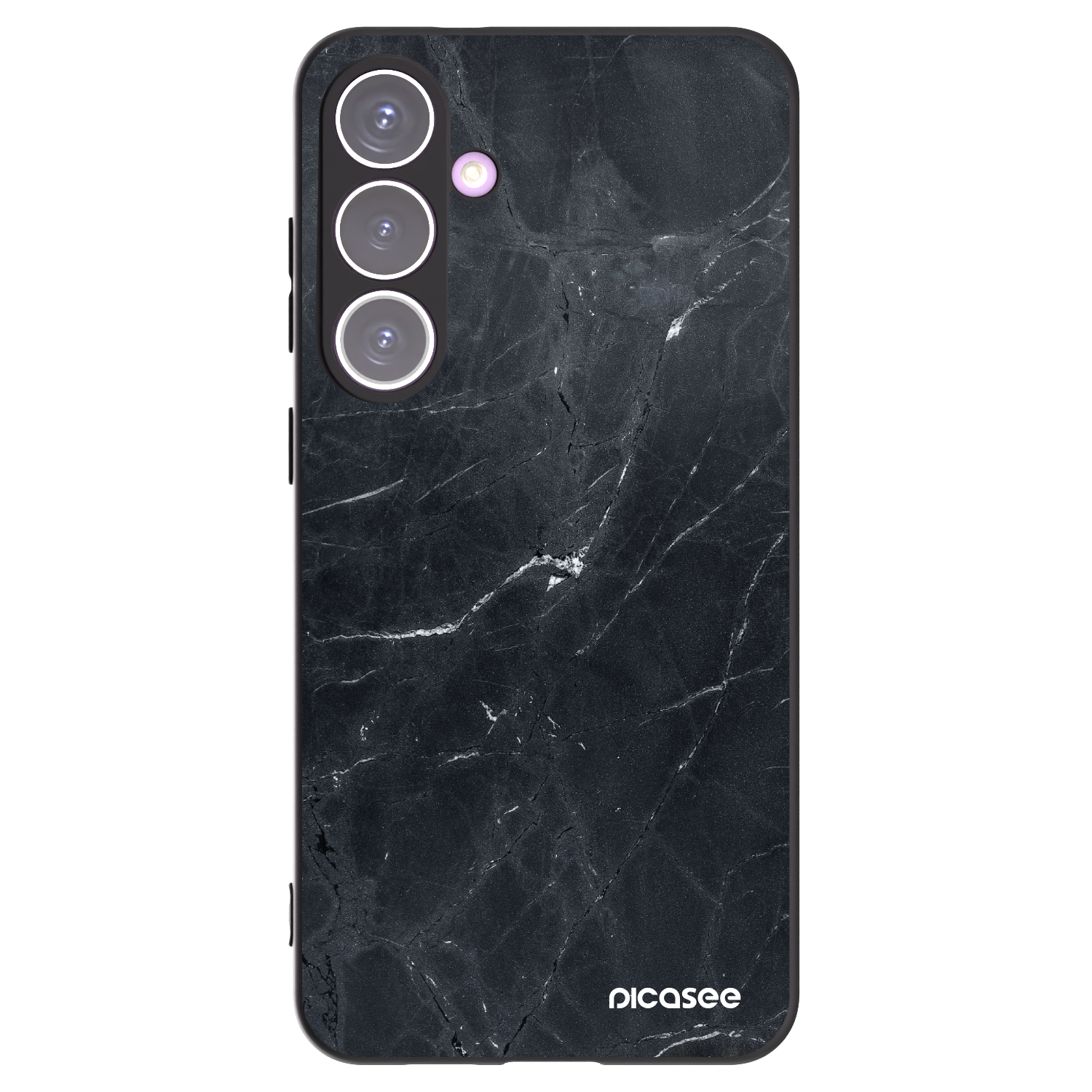 Picasee silikonový černý obal pro Samsung Galaxy S24+ S926B 5G - Black marble