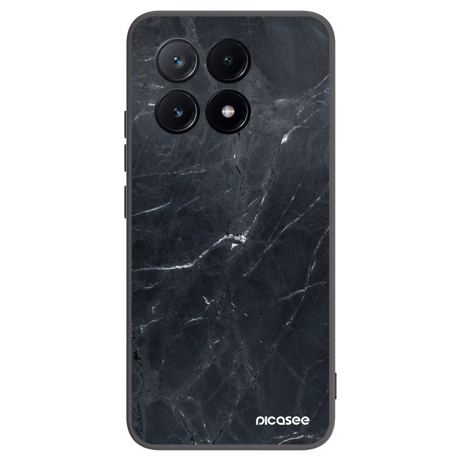 Picasee silikonový černý obal pro Xiaomi Poco X6 Pro - Black marble