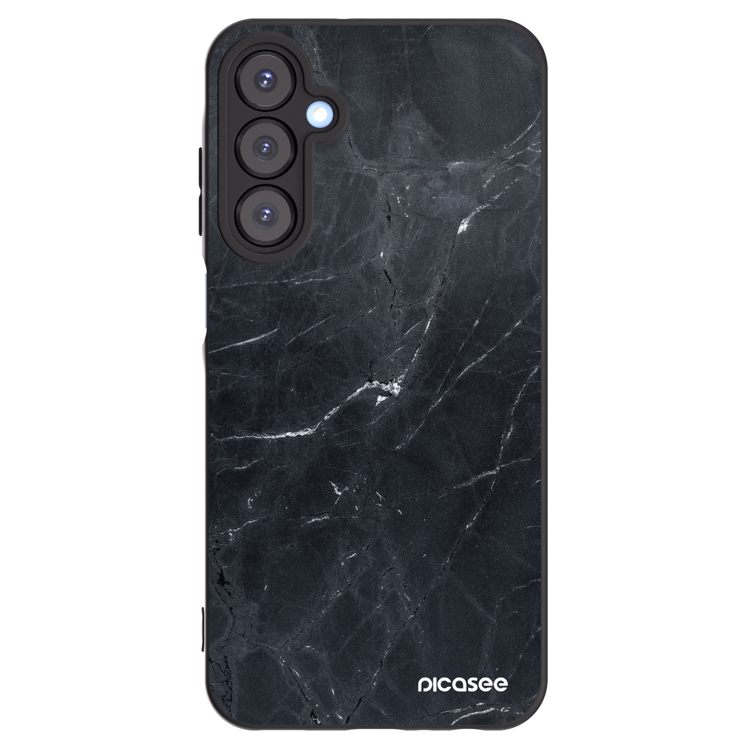 Picasee silikonový černý obal pro Samsung Galaxy A25 A256B 5G - Black marble