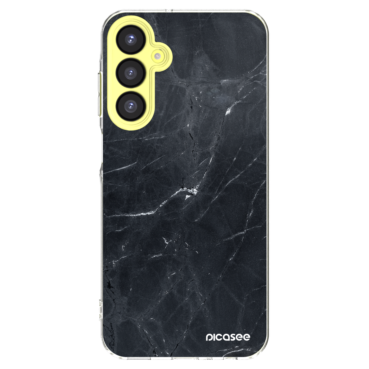 Picasee silikonový průhledný obal pro Samsung Galaxy A25 A256B 5G - Black marble