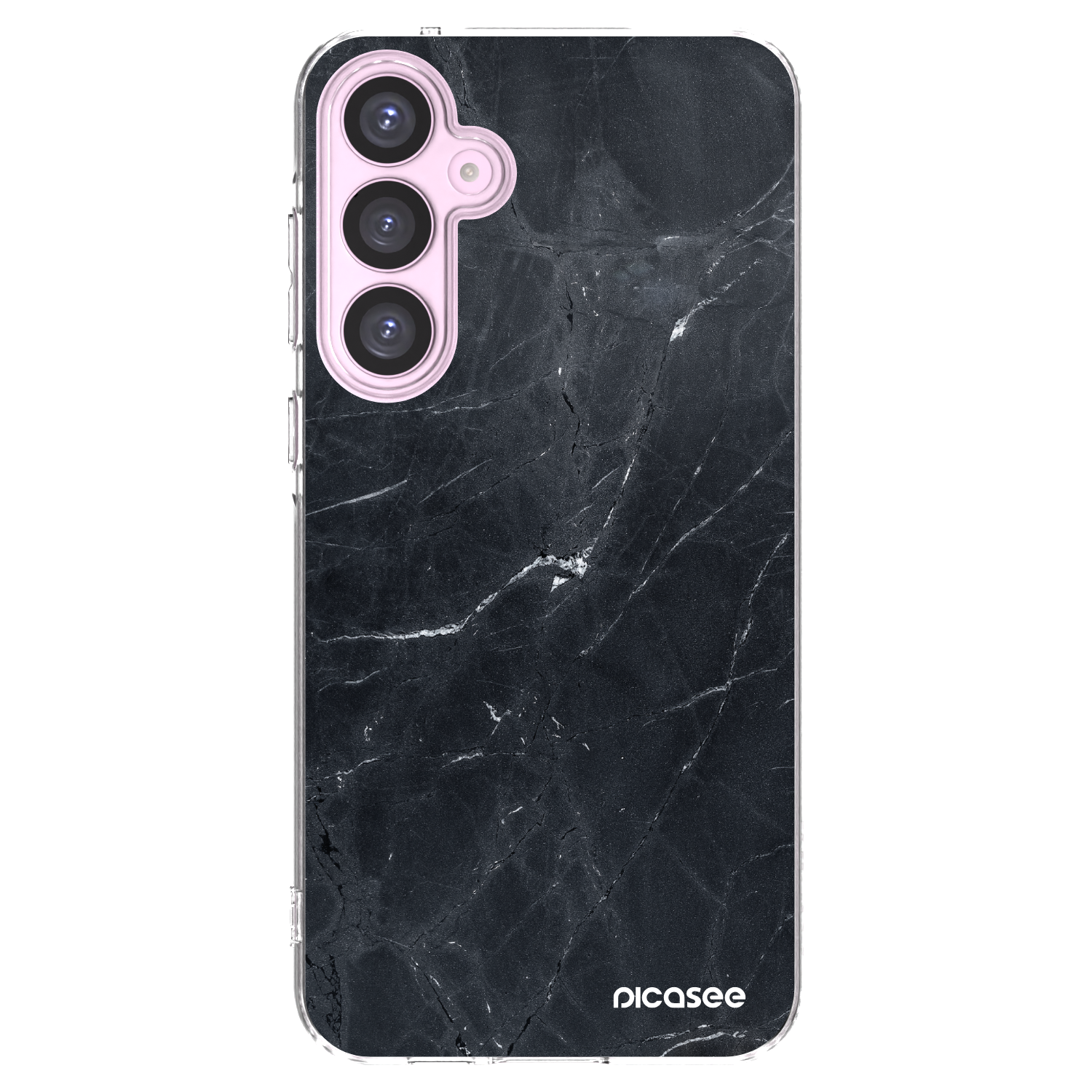 Picasee silikonový průhledný obal pro Samsung Galaxy A55 5G A556B - Black marble