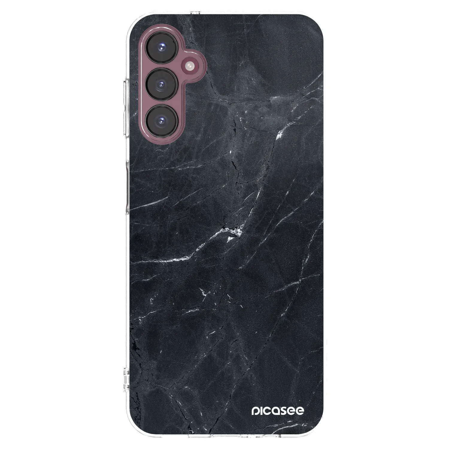 Picasee silikonový průhledný obal pro Samsung Galaxy A05s A057G - Black marble