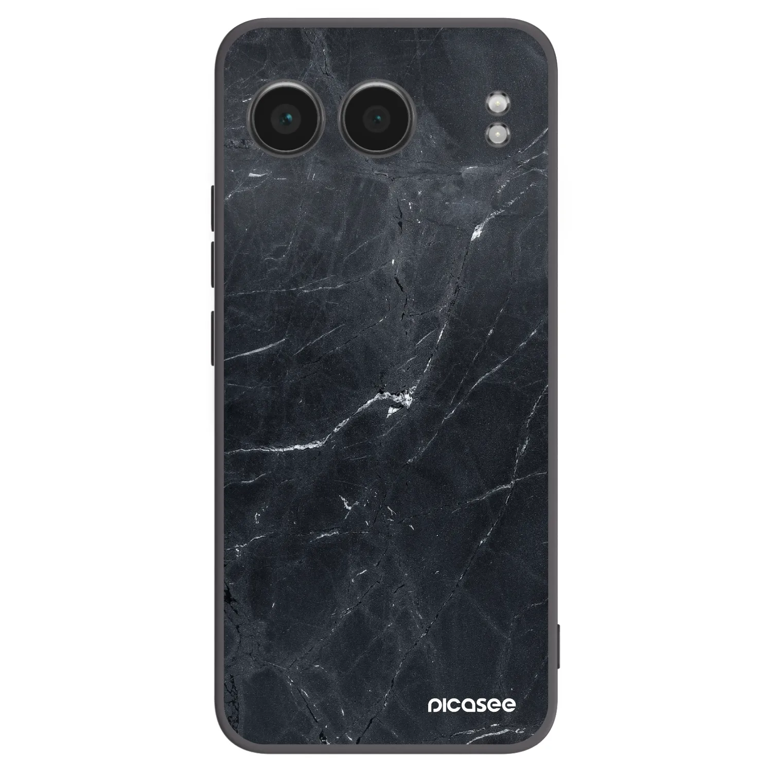 Picasee silikonový černý obal pro OnePlus Nord 4 - Black marble