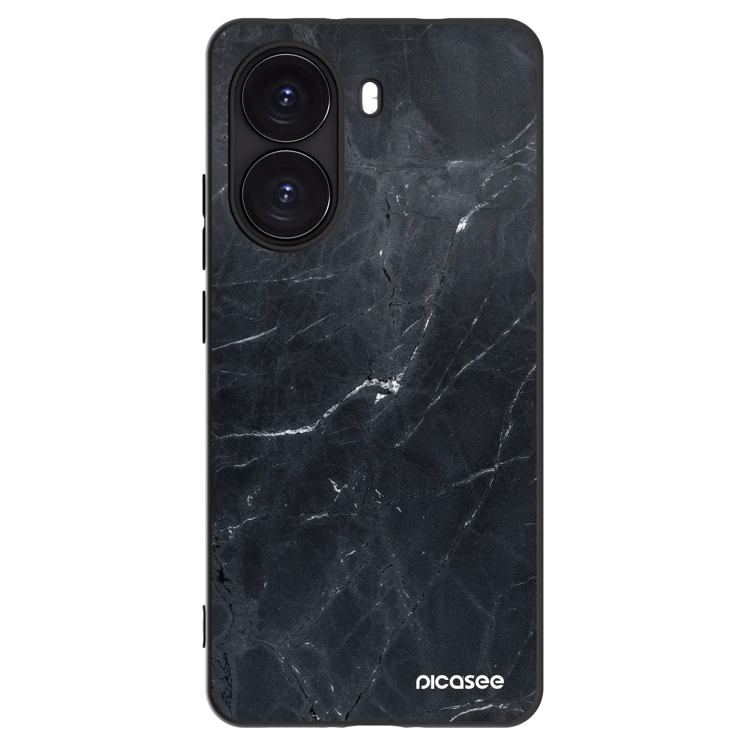 Picasee silikonový černý obal pro Xiaomi Poco X7 Pro 5G - Black marble