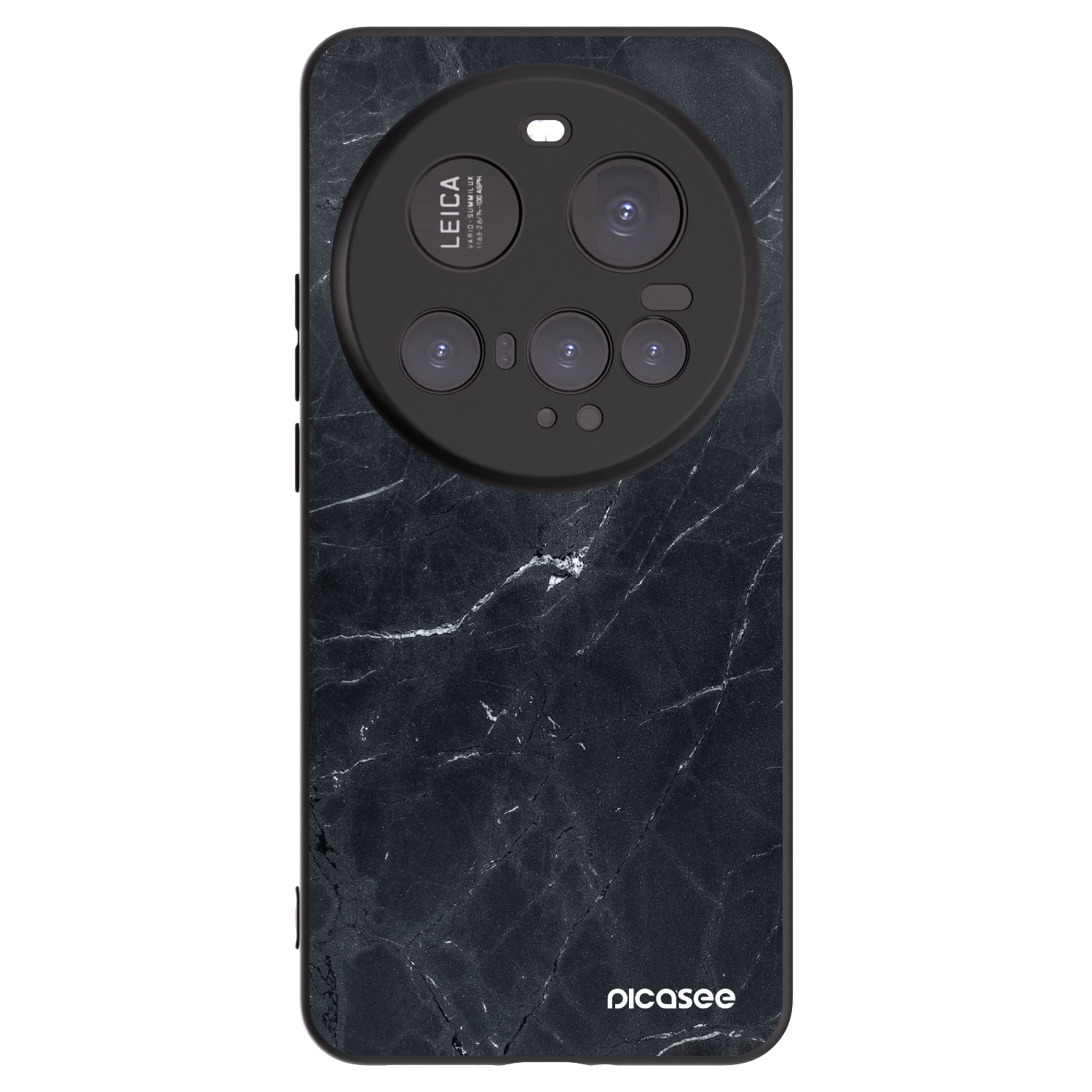 Picasee silikonový černý obal pro Xiaomi 15 Ultra - Black marble