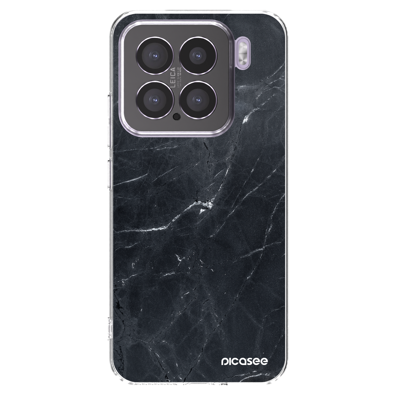Picasee silikonový průhledný obal pro Xiaomi 15 - Black marble