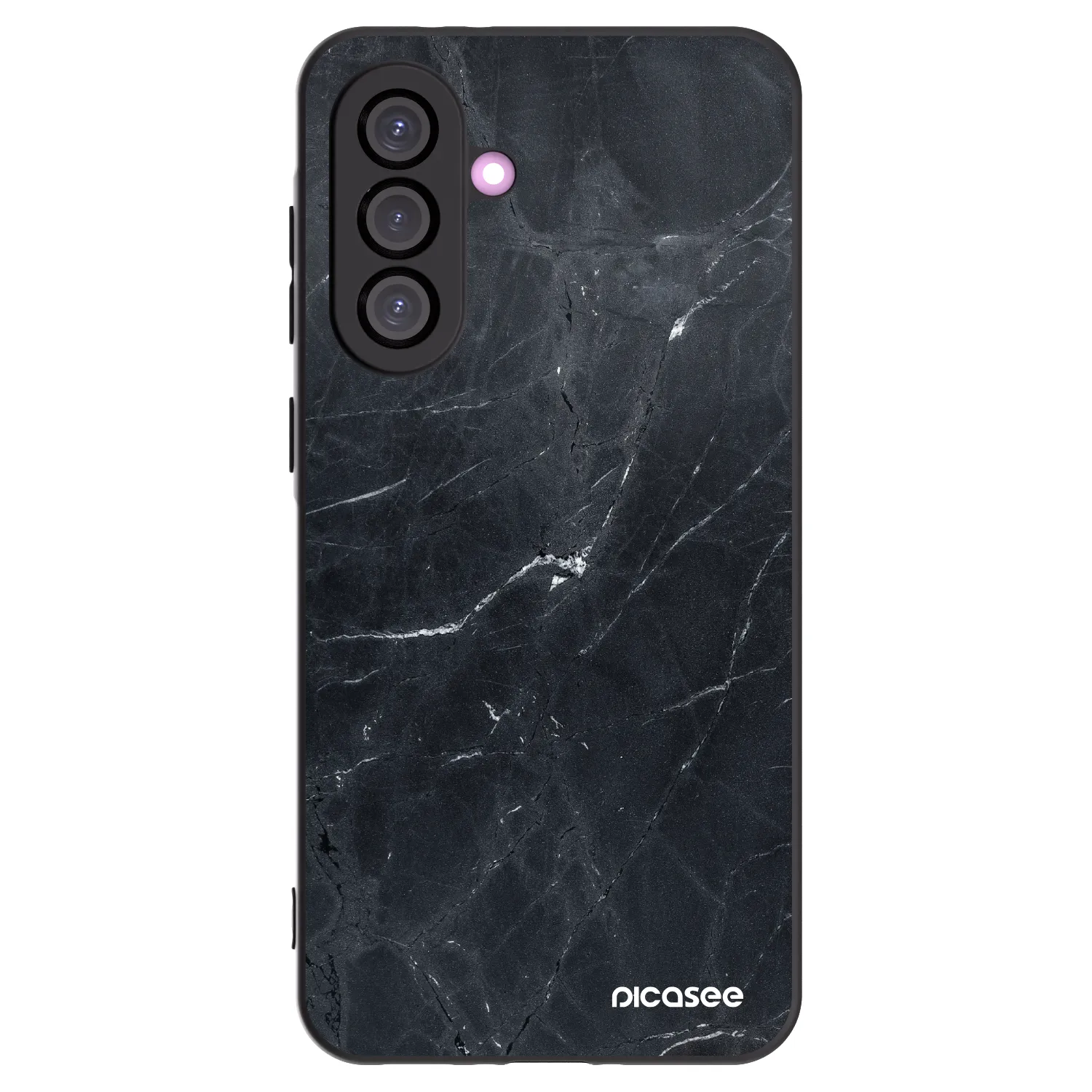 Picasee silikonový černý obal pro Samsung Galaxy A56 5G A566B - Black marble