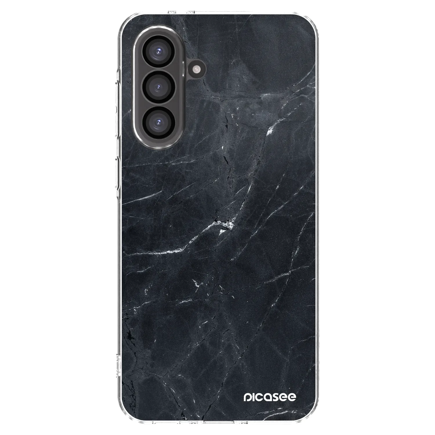 Picasee silikonový průhledný obal pro Samsung Galaxy A56 5G A566B - Black marble
