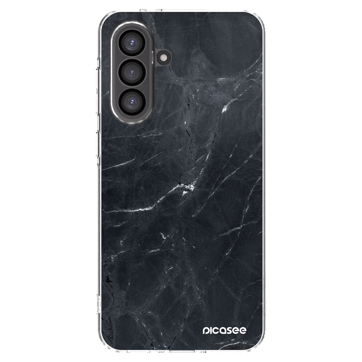 Picasee silikonový průhledný obal pro Samsung Galaxy A36 5G - Black marble