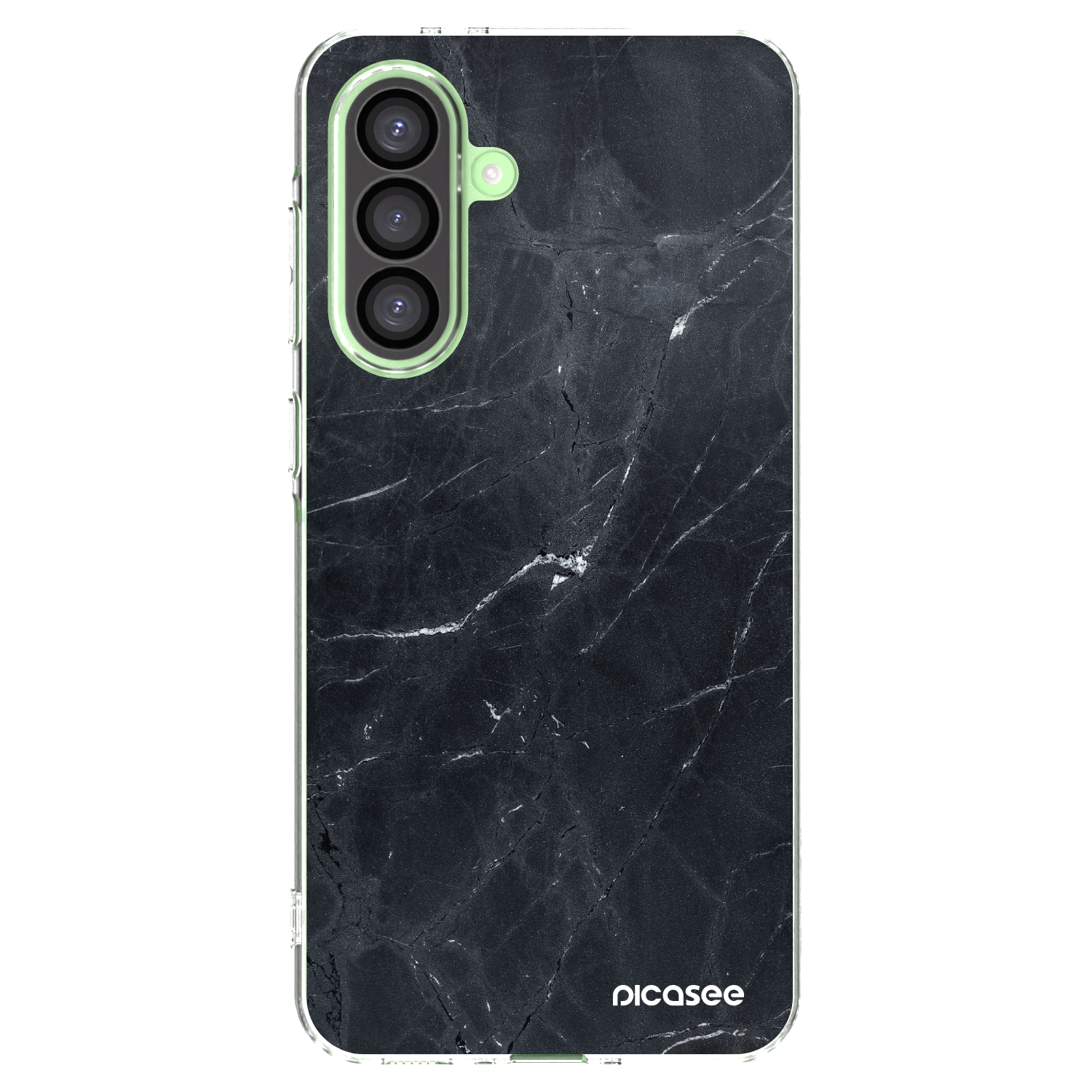 Picasee silikonový průhledný obal pro Samsung Galaxy A26 5G A266B - Black marble