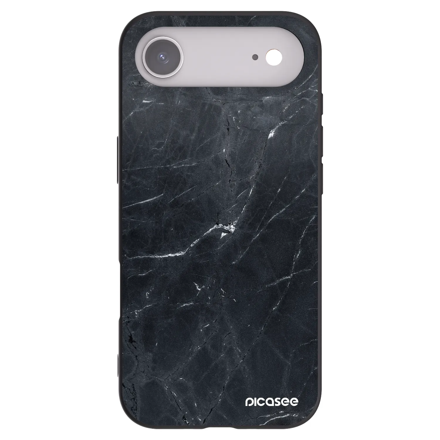 Picasee silikonový černý obal pro Apple iPhone Air - Black marble