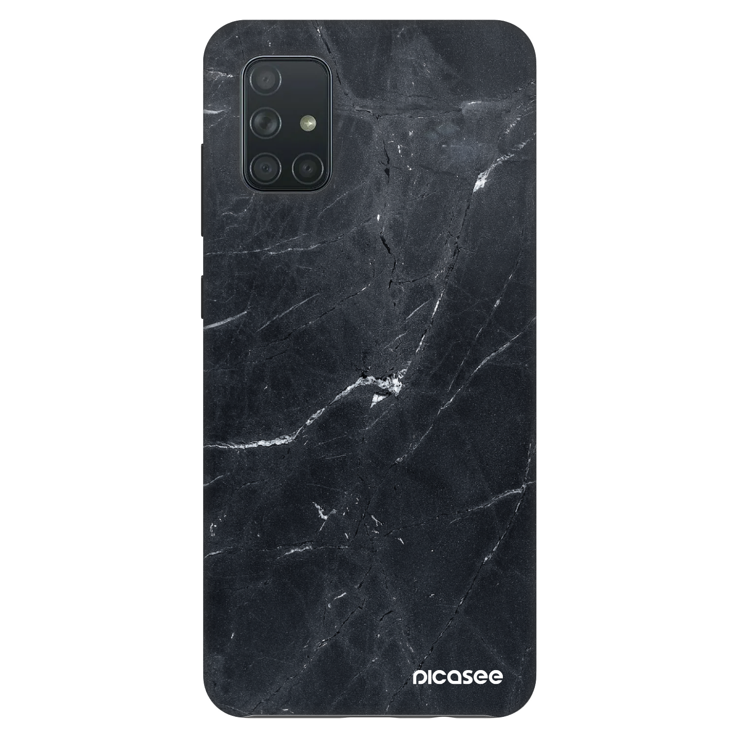 Picasee Fashion Case pro Samsung Galaxy A71 A715F - Black marble