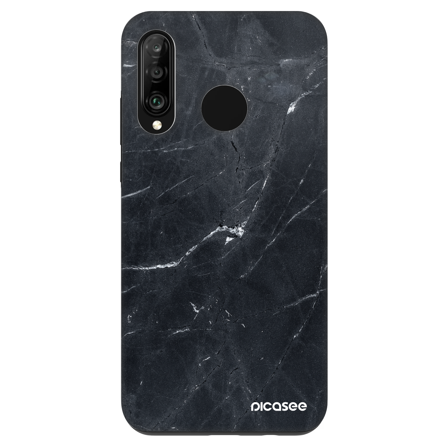 Picasee Fashion Case pro Huawei P30 Lite - Black marble