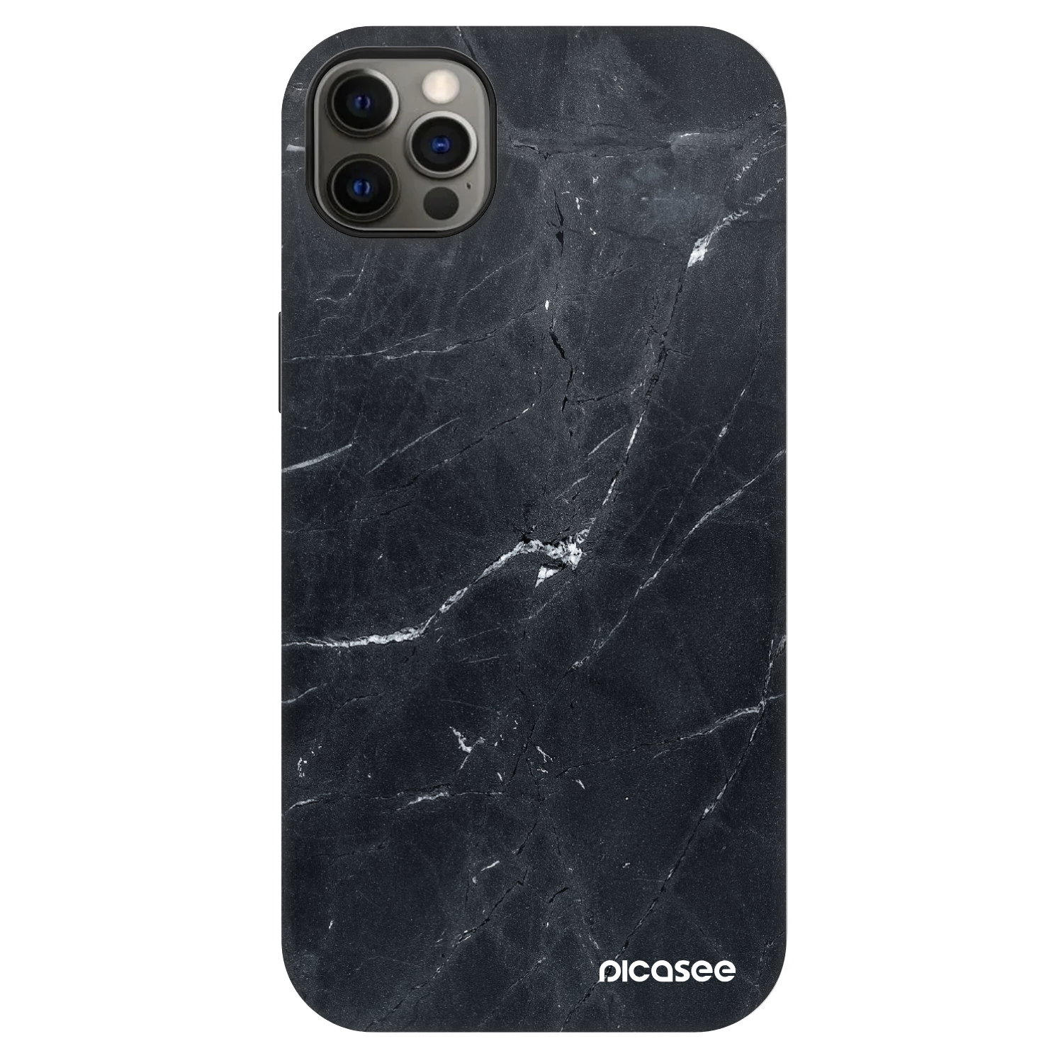 Picasee Fashion Case MagSafe Apple iPhone 12 Pro Max - Black marble