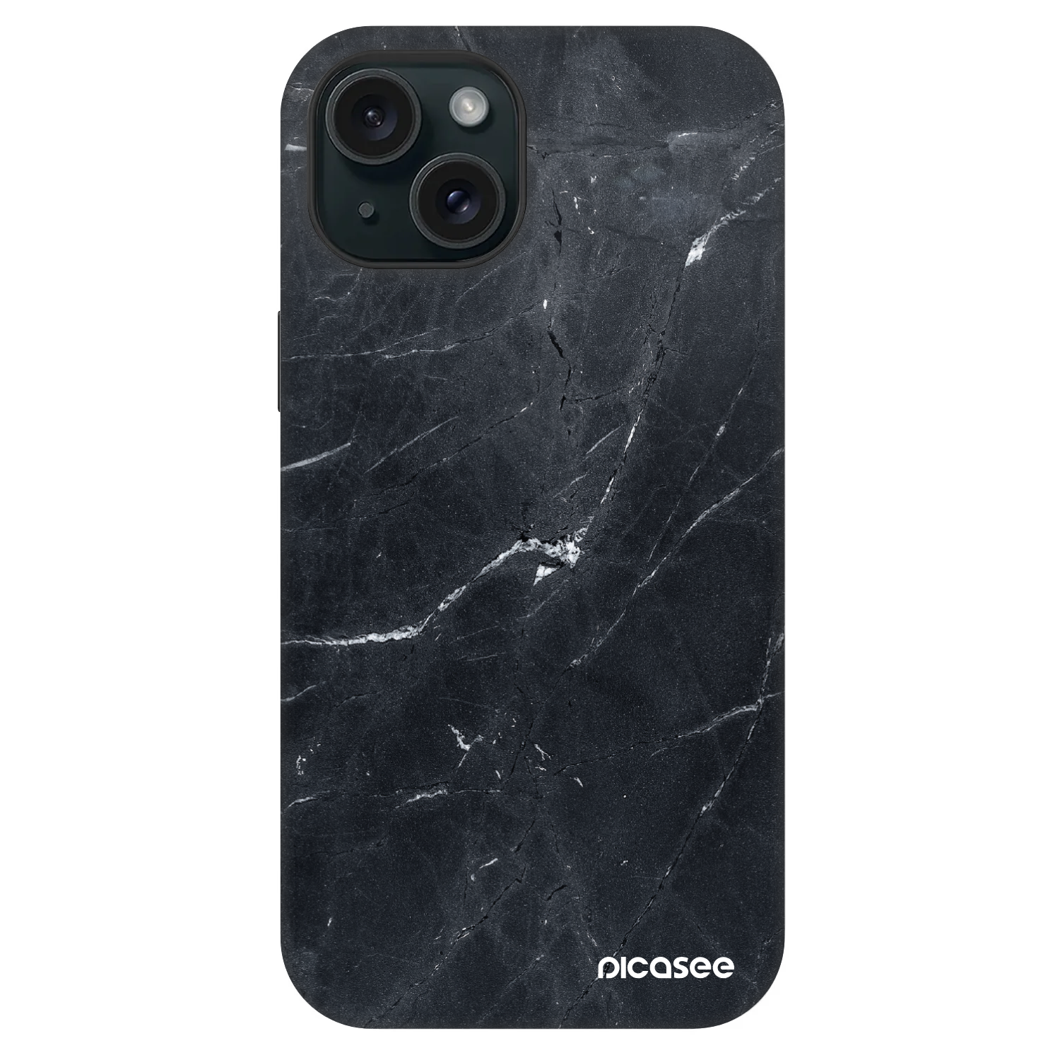 Picasee Fashion Case MagSafe Apple iPhone 15 - Black marble