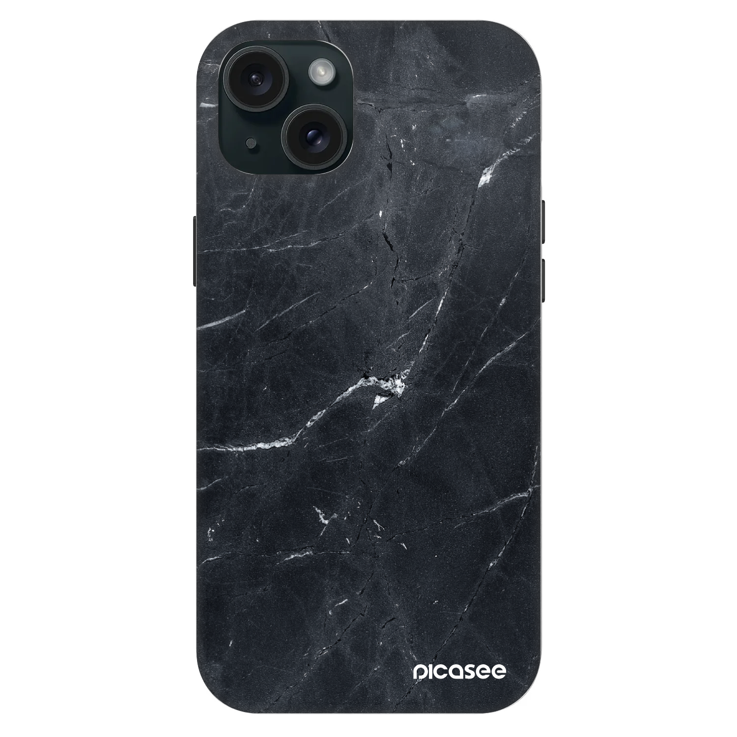 Picasee Fashion Case MagSafe Apple iPhone 15 Plus - Black marble