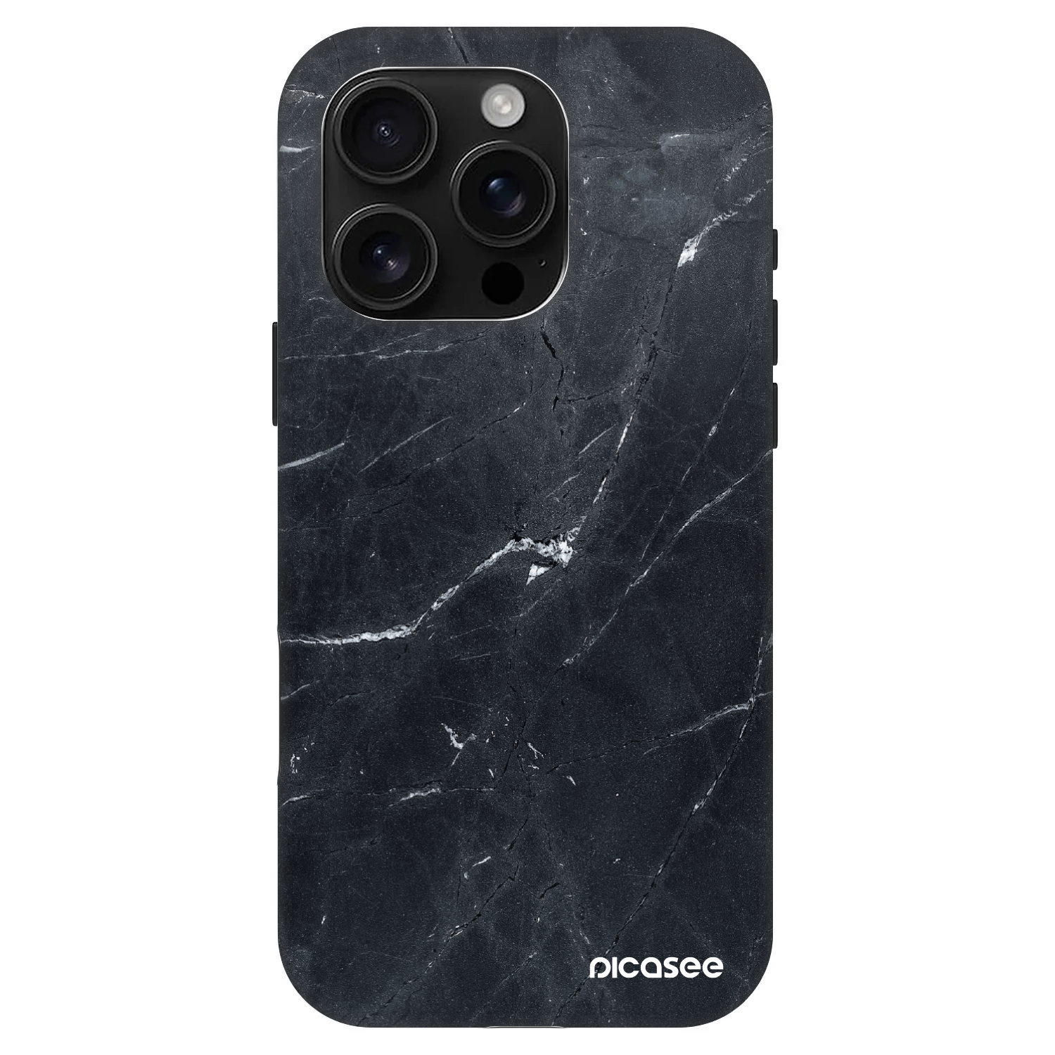 Picasee Fashion Case MagSafe Apple iPhone 16 Pro - Black marble