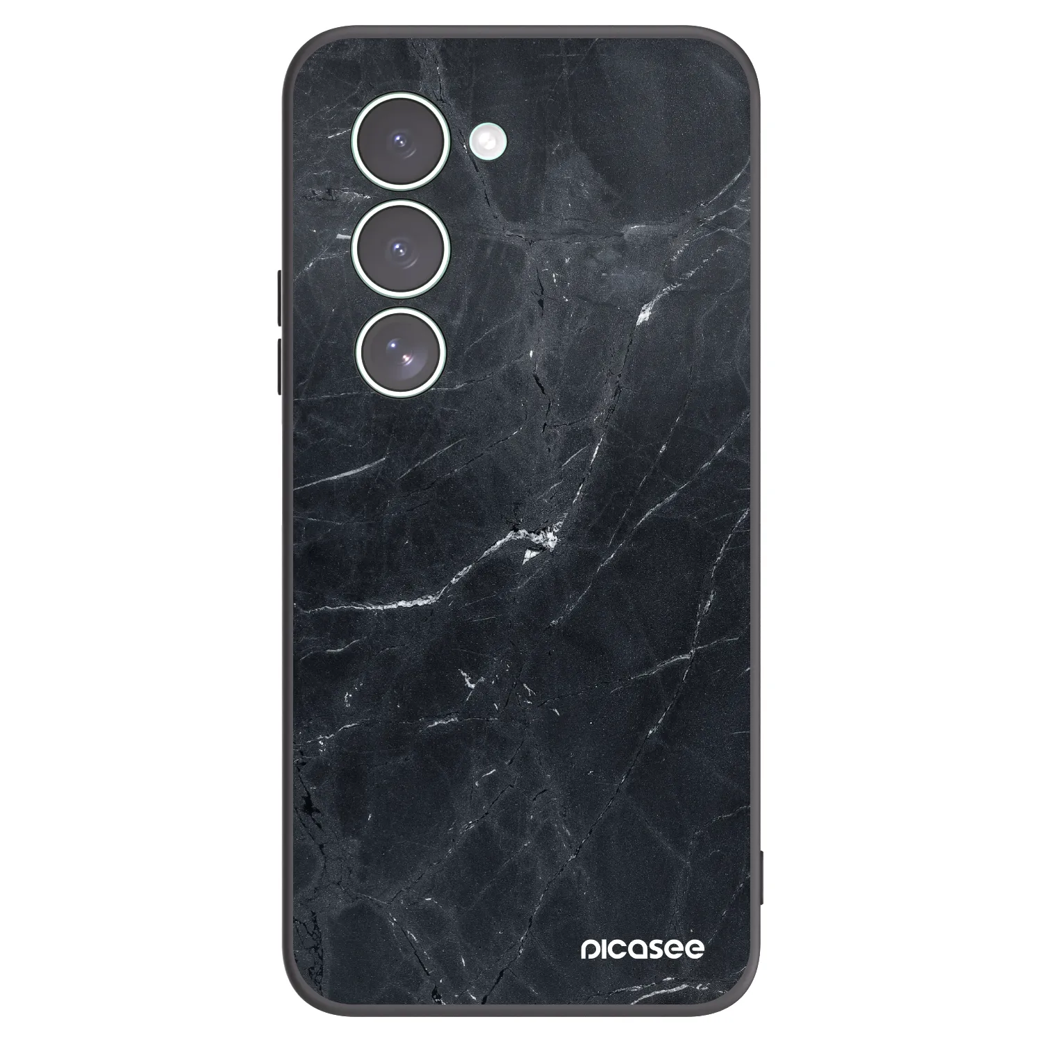 Picasee silikonový černý obal pro Xiaomi Redmi 15 5G - Black marble