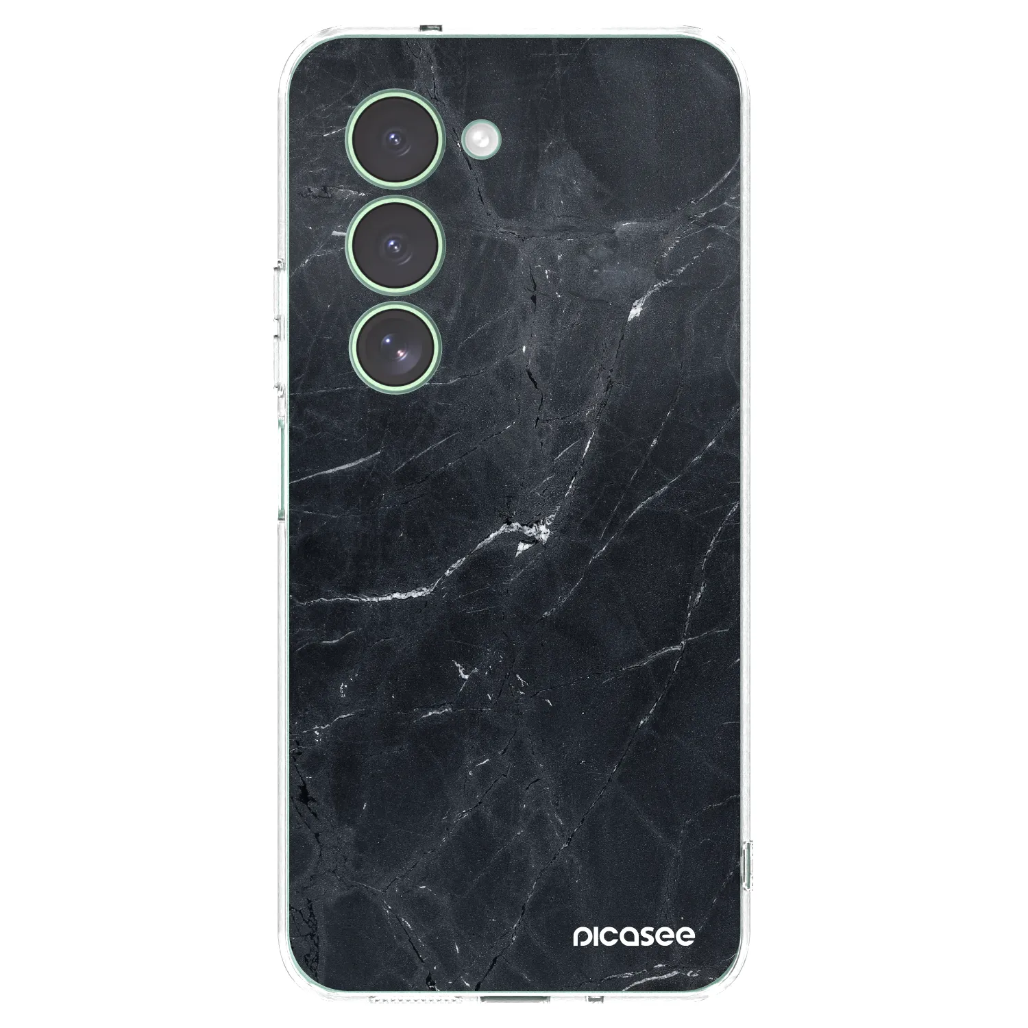 Picasee silikonový průhledný obal pro Xiaomi Redmi 15 5G - Black marble