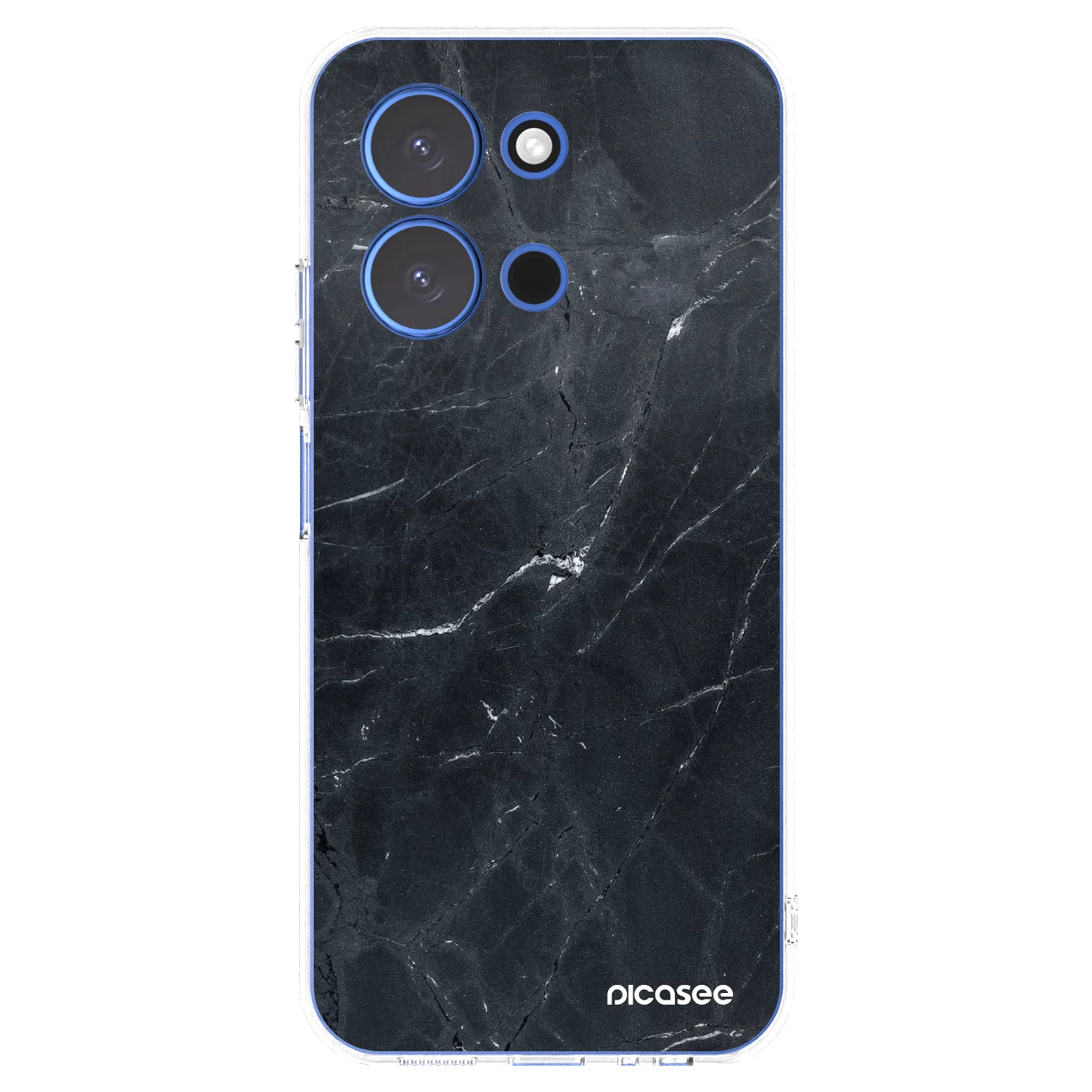 Picasee silikonový průhledný obal pro Xiaomi Redmi 15C 4G - Black marble