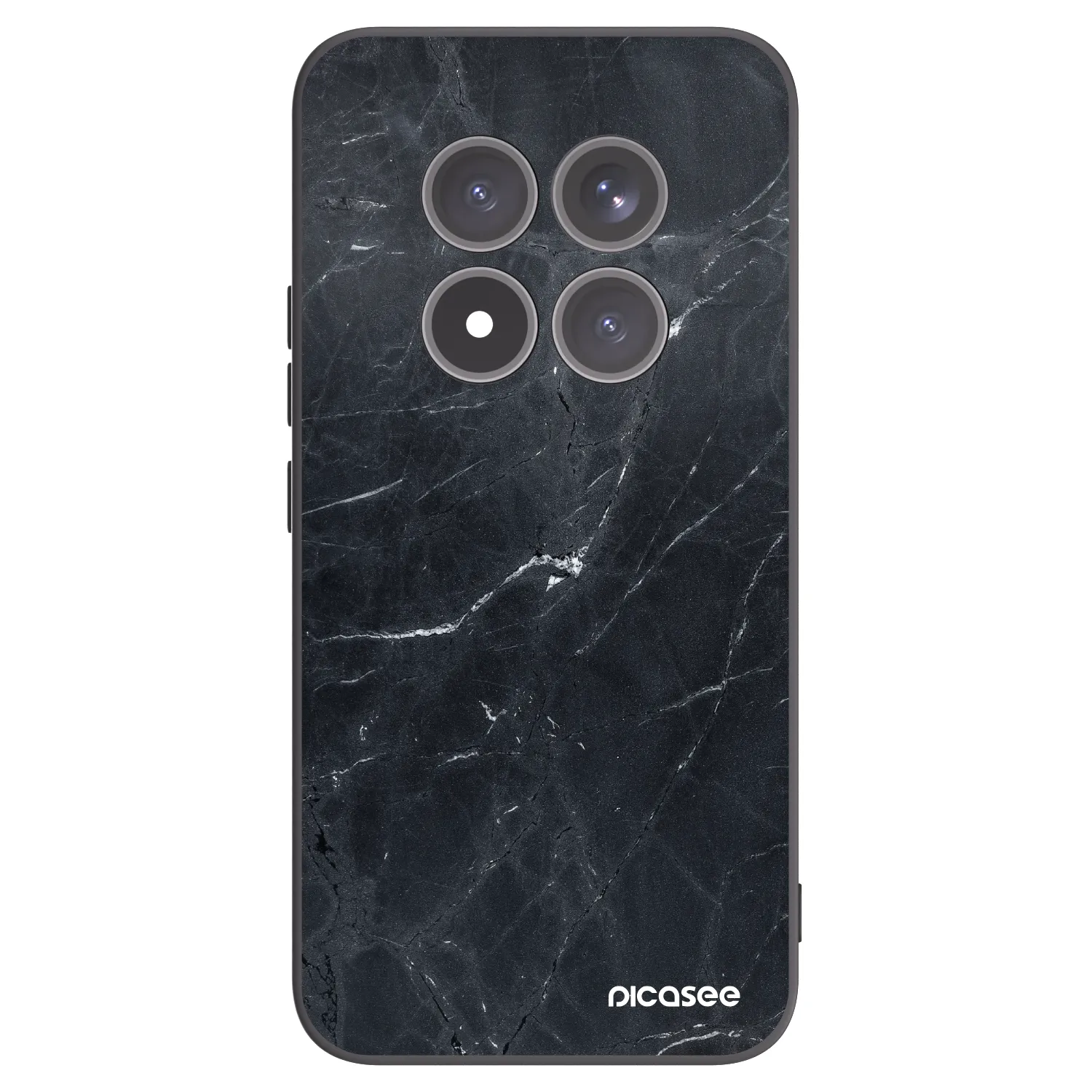 Picasee silikonový černý obal pro Xiaomi Redmi Note 15 Pro+ - Black marble