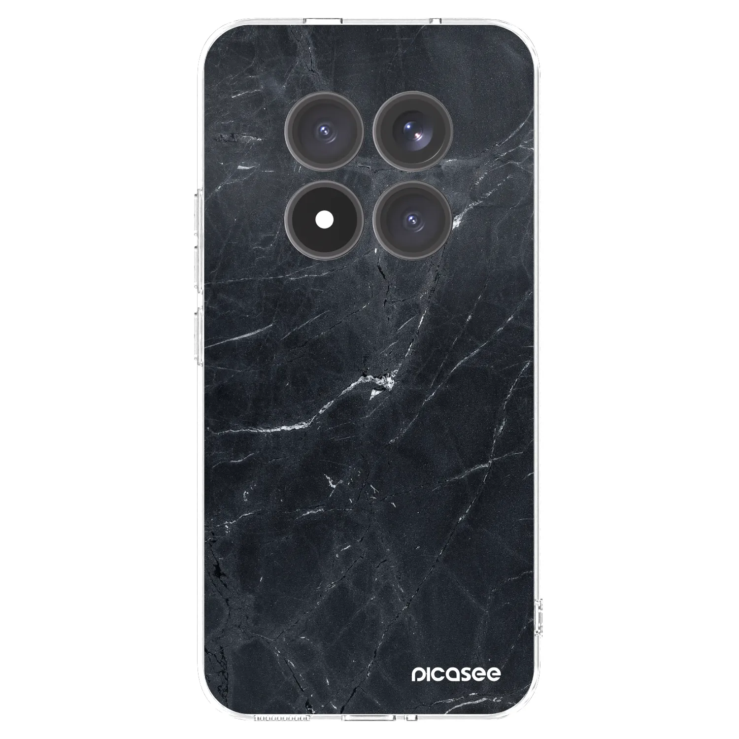 Picasee silikonový průhledný obal pro Xiaomi Redmi Note 15 Pro+ - Black marble