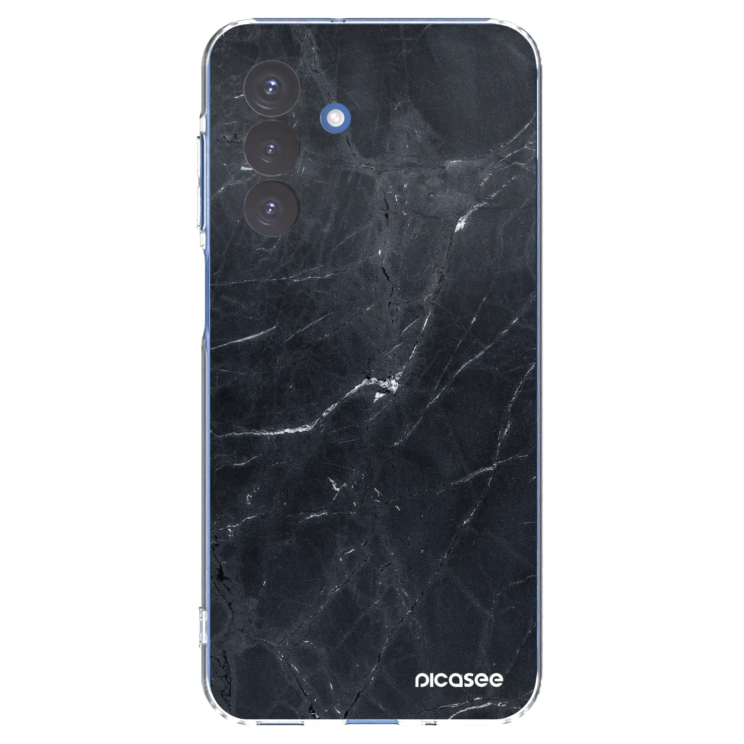 Picasee silikonový průhledný obal pro Samsung Galaxy A17 5G - Black marble