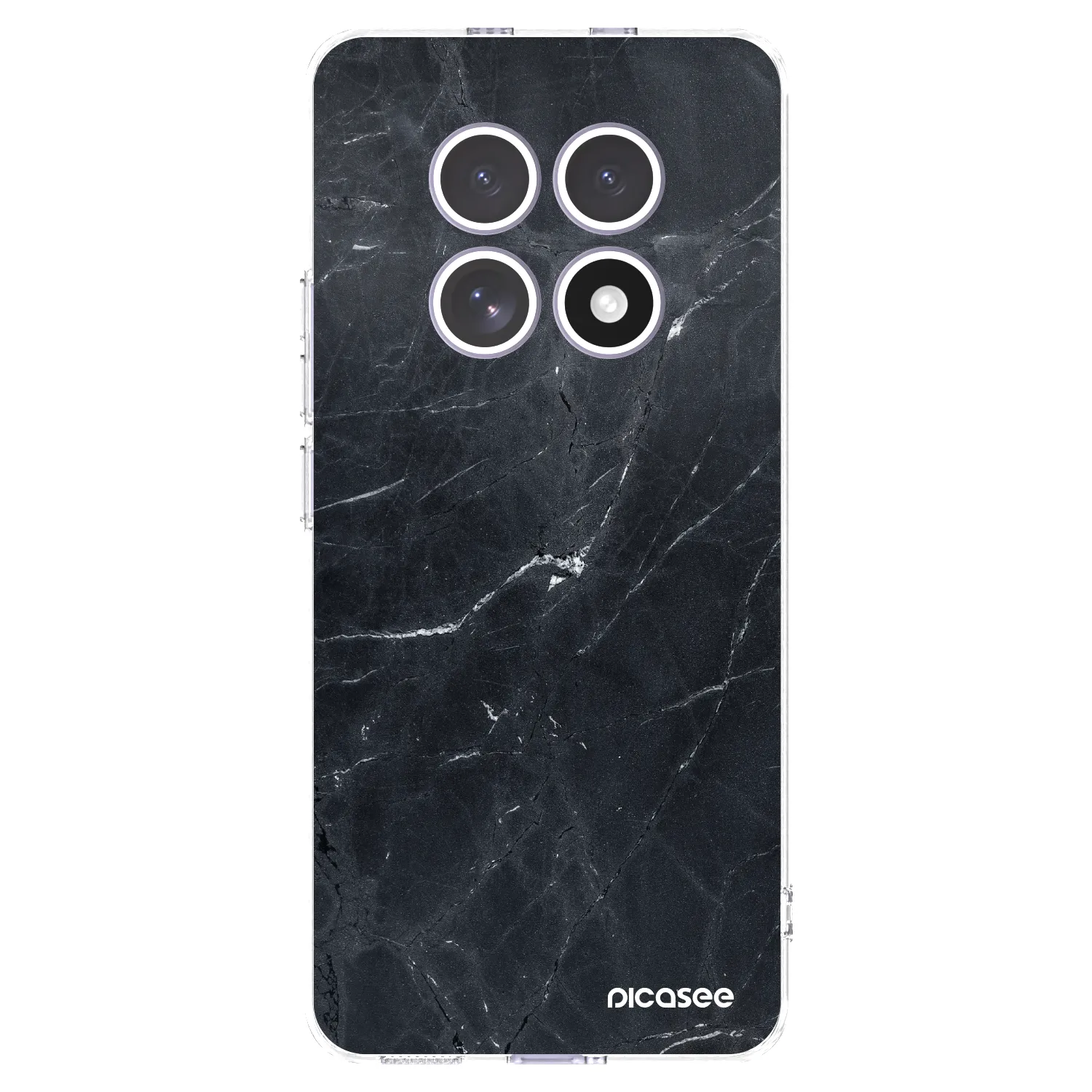 Picasee silikonový průhledný obal pro Xiaomi Redmi Note 15 - Black marble