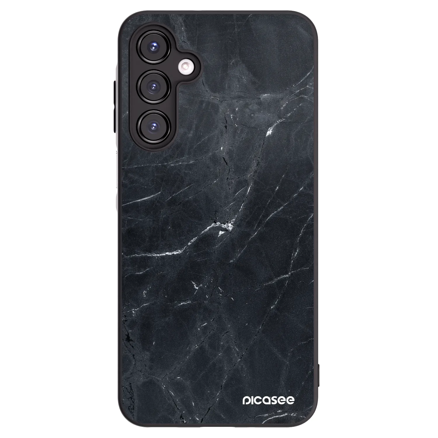 Picasee silikonový černý obal pro Samsung Galaxy A16 4G - Black marble