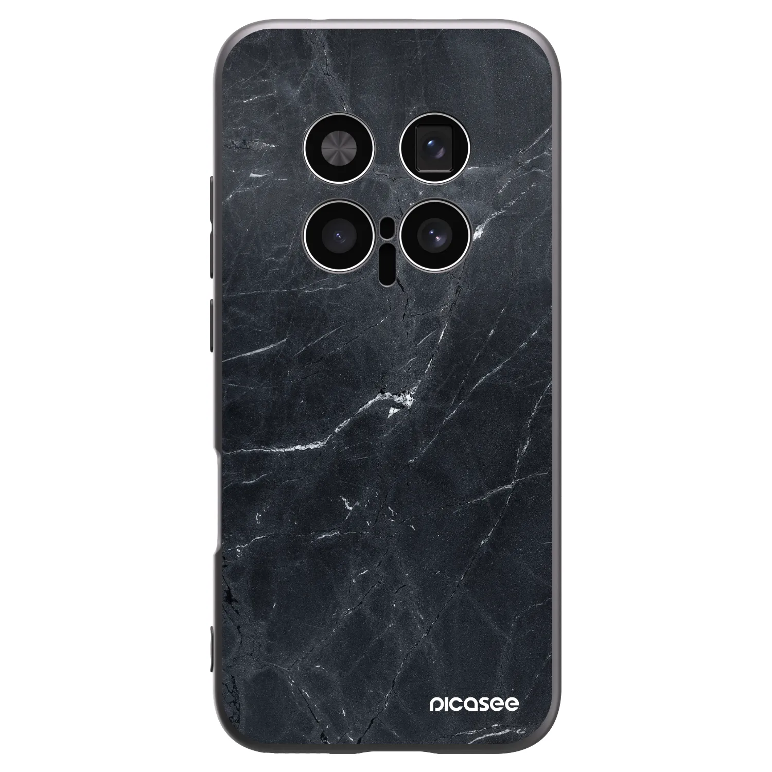 Picasee silikonový černý obal pro Honor Magic8 Pro 5G - Black marble