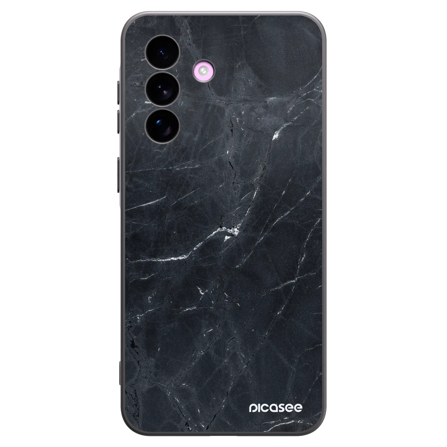 Picasee silikonový černý obal pro Samsung Galaxy A57 5G - Black marble