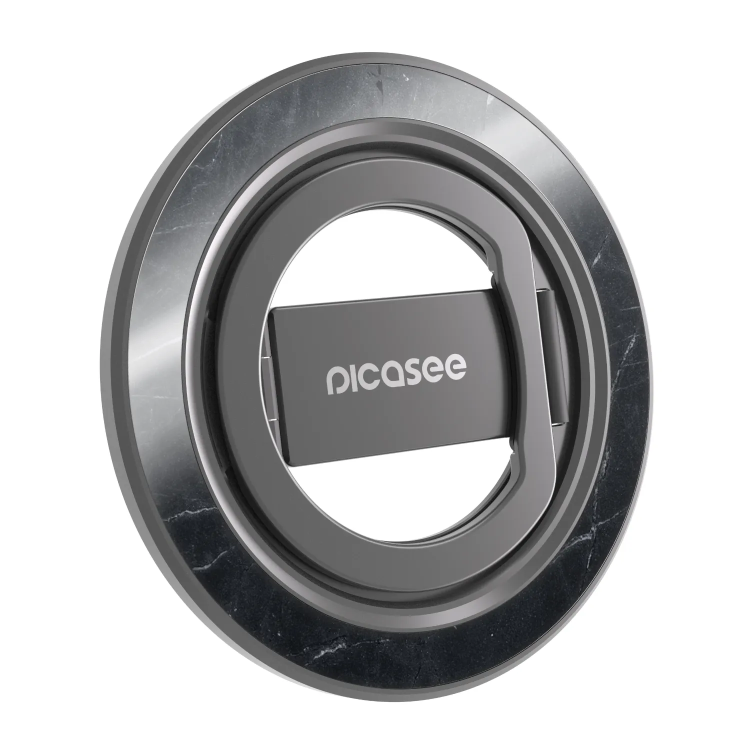 Picasee Magnetický držák - Černý - Black marble