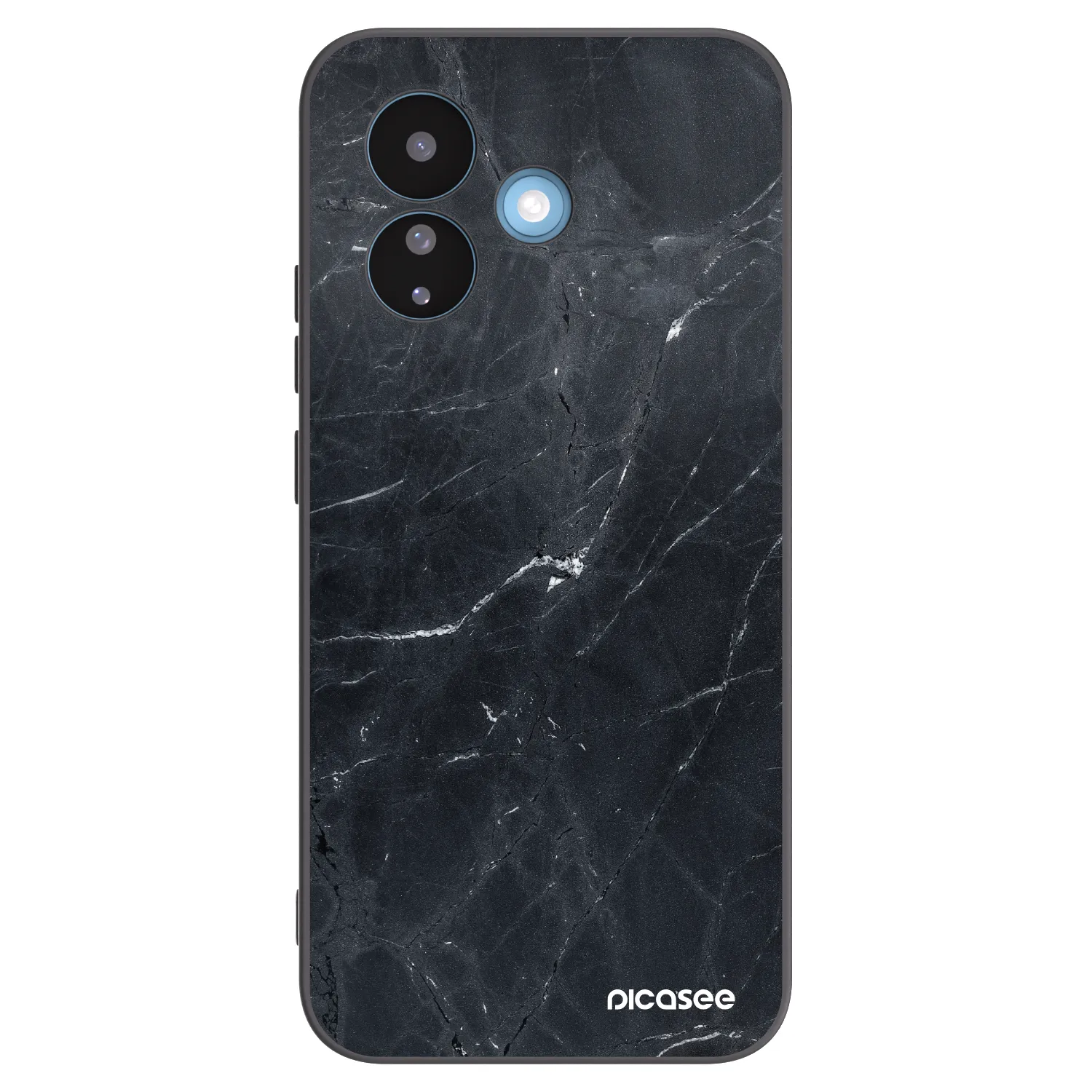 Picasee silikonový černý obal pro Xiaomi Redmi Note 17 Pro 5G - Black marble