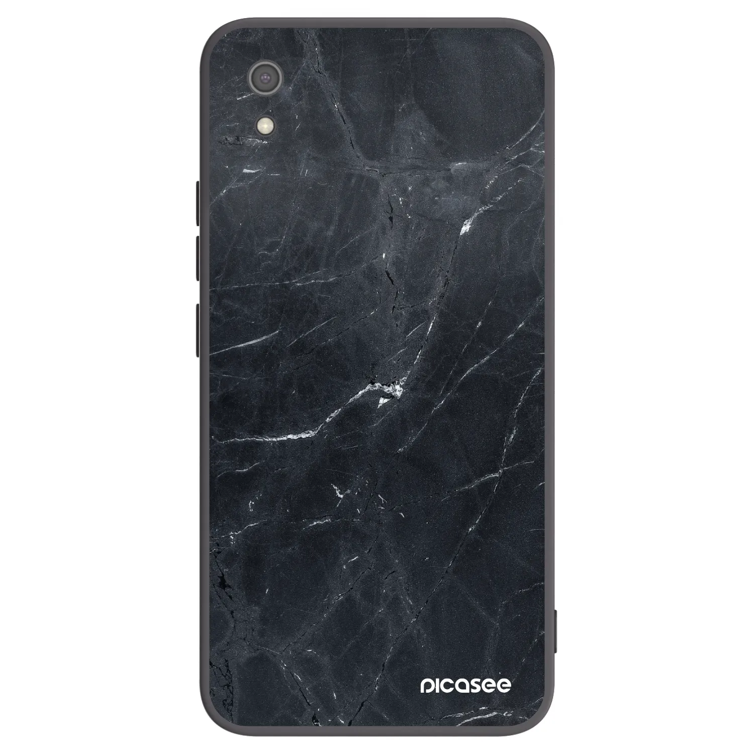 Picasee silikonový černý obal pro Xiaomi Redmi 7A - Black marble