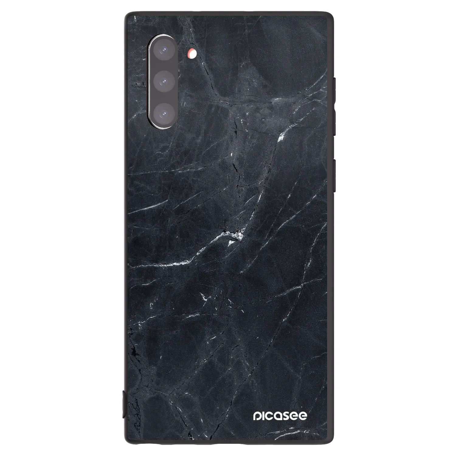 Picasee silikonový černý obal pro Samsung Galaxy Note 10 N970F - Black marble