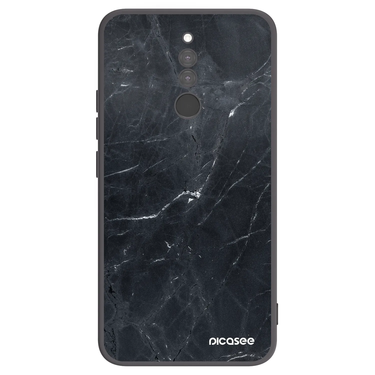 Picasee silikonový černý obal pro Xiaomi Redmi 8 - Black marble