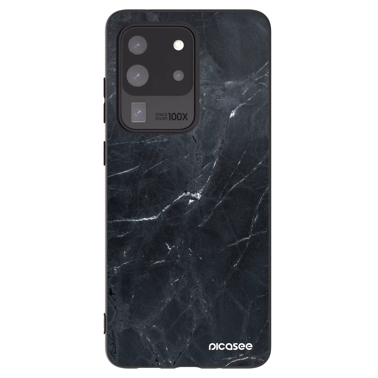 Picasee silikonový černý obal pro Samsung Galaxy S20 Ultra 5G G988F - Black marble