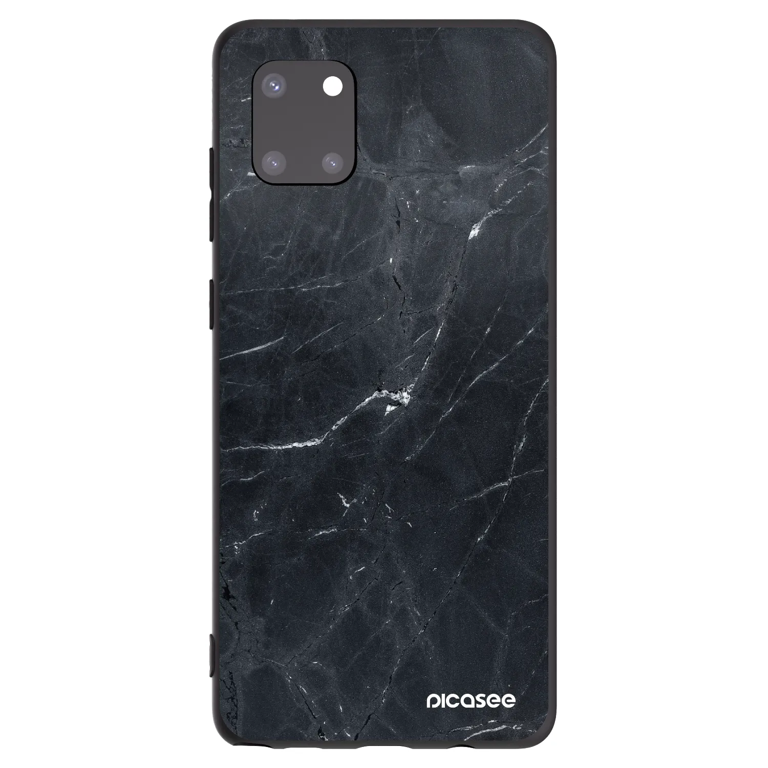 Picasee silikonový černý obal pro Samsung Galaxy Note 10 Lite N770F - Black marble