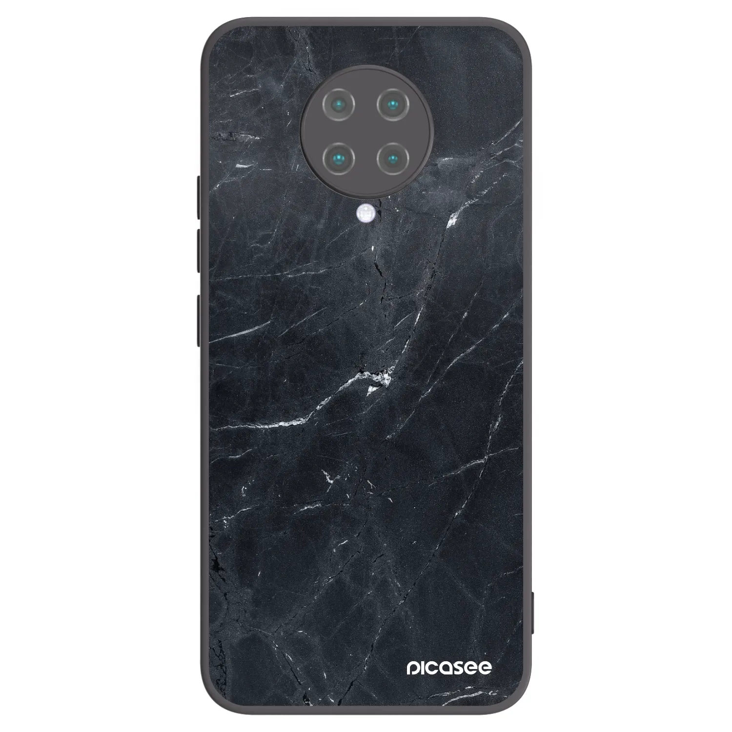 Picasee silikonový černý obal pro Xiaomi Poco F2 Pro - Black marble