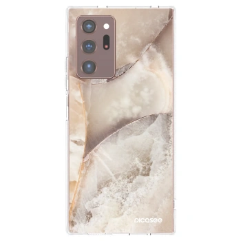 Picasee silikonový průhledný obal pro Samsung Galaxy Note 20 Ultra - Cream marble