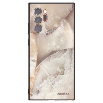 Picasee silikonový černý obal pro Samsung Galaxy Note 20 Ultra - Cream marble