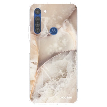 Obal pro Motorola Moto G8 - Cream marble