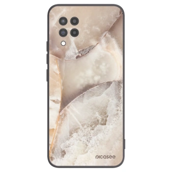 Picasee silikonový černý obal pro Samsung Galaxy A42 A426B - Cream marble