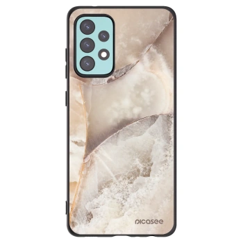 Picasee silikonový černý obal pro Samsung Galaxy A72 A725F - Cream marble
